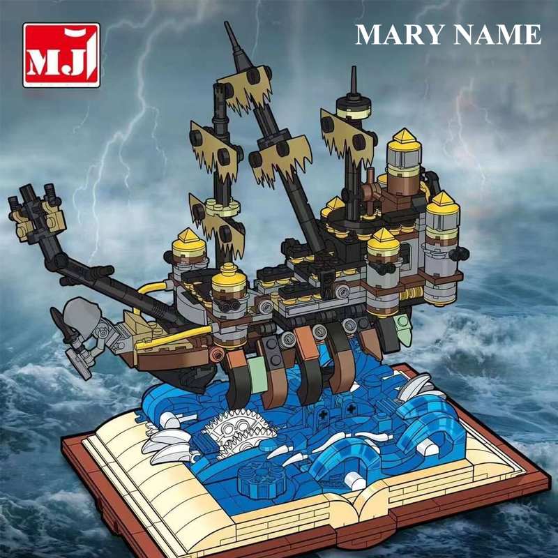 MJI 13046 Pirates The Mary Ship  Book Design Building Blocks 1028±pcs Bricks from China.