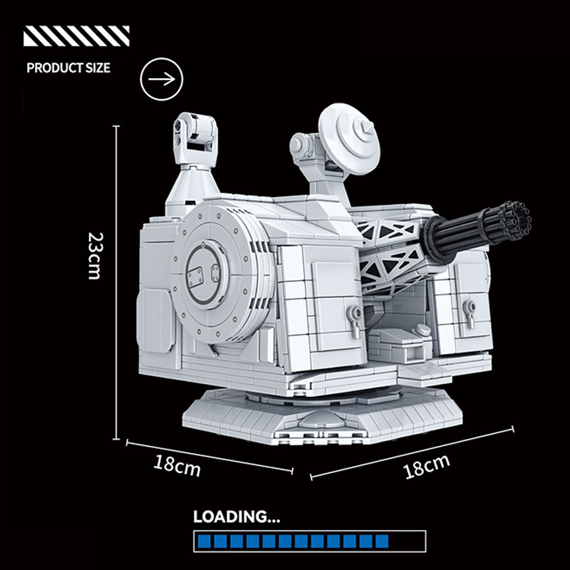 {with motor}PANLOS 628012 Military 1130 Proximity Gun Building Blocks 1087±pcs Bricks from China.