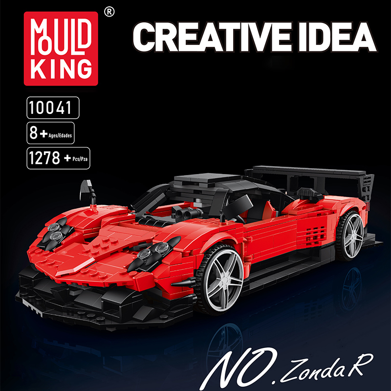 Mould King 10041 Technic No.Zonda R Sports Car Building Blocks 1278±pcs Bricks from China.