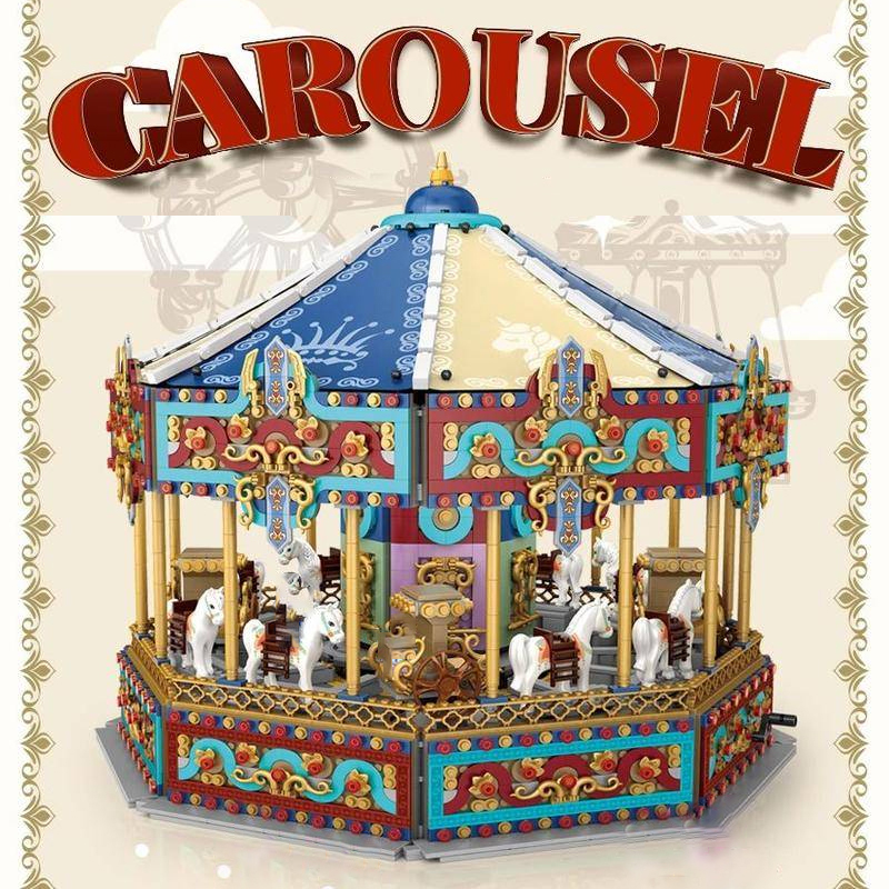 Mini Micro Bricks】 LOZ 1059 Carousel Creator Amusement Building