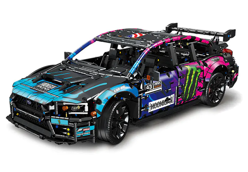 (With Motor Kits) JIE STAR 57010 Technic RC Subaru STI Super SportCar Building Blocks Bricks 3817±pcs Remote Control Car from China.