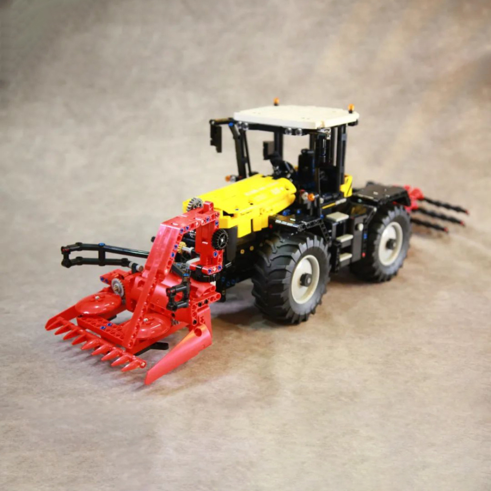 {With Motor} Mould King 17019 Technic Tractor Fastrac 4000er series with RC building blocks 2596±pcs bricks Toys from China