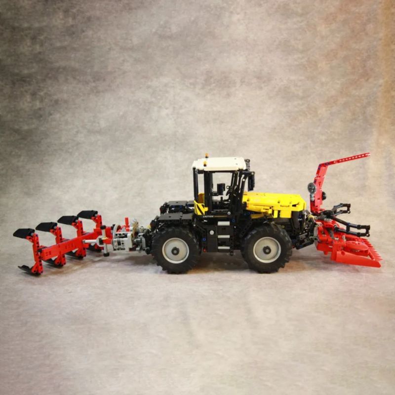 {With Motor} Mould King 17019 Technic Tractor Fastrac 4000er series with RC building blocks 2596±pcs bricks Toys from China
