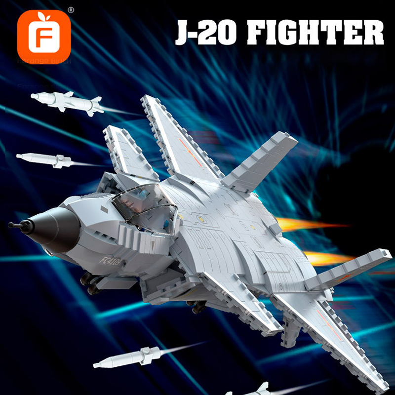 Forange FC4109 Military J-20 FIGHTER Building Blocks 1240±pcs Bricks from China.