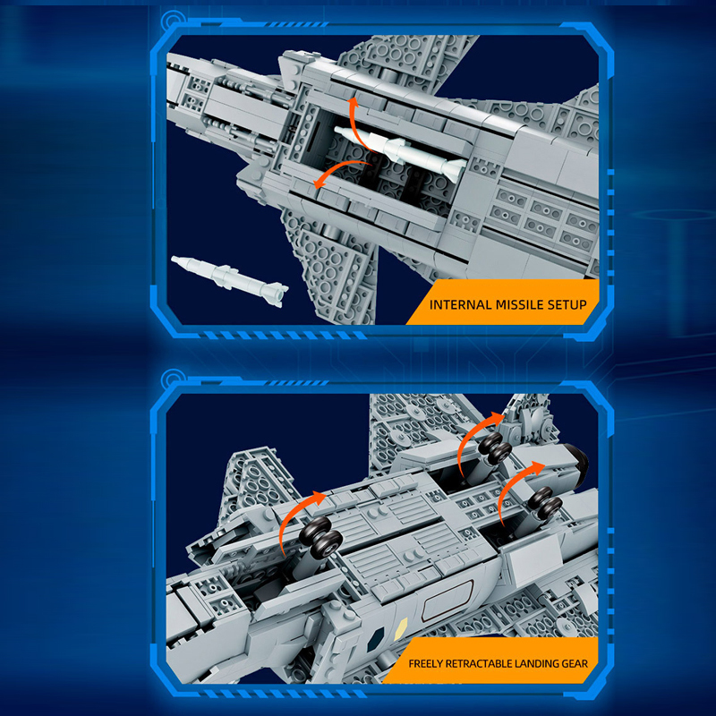 Forange FC4109 Military J-20 FIGHTER Building Blocks 1240±pcs Bricks from China.