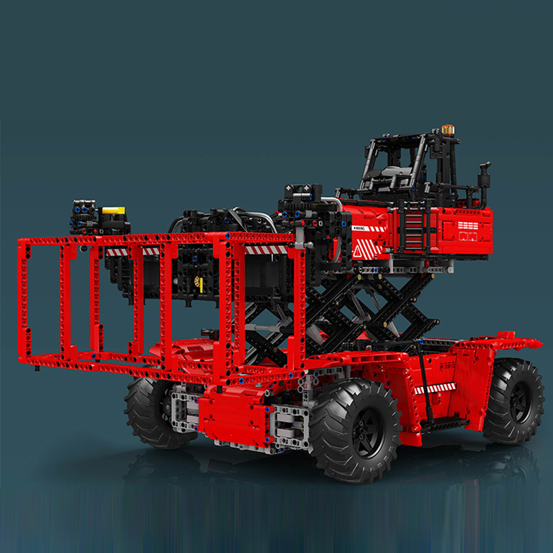 With Motor} Mould King 17030 Technic Red Container Truck Building Blocks 4878±pcs Bricks from China.