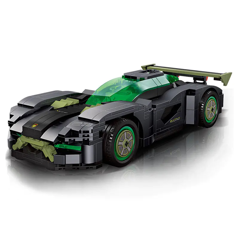 {With Motor}JIESTAR 92027 Technci Speed Champions XEZRI Racer Car building Blocks 582±pcs Bricks from China.