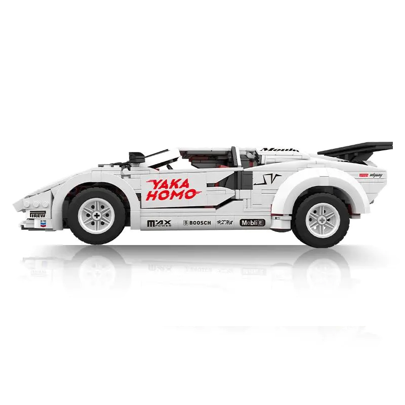 {Static Version}Mould King 10045 Technic Lamborghini Countach Sports Car Building Blocks 1349±pcs Bricks from China.