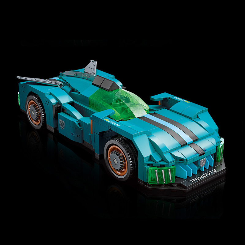 {With Motor}JIESTAR 92028 Technci Speed Champions NXE Racer Car building Blocks 594±pcs Bricks from China.