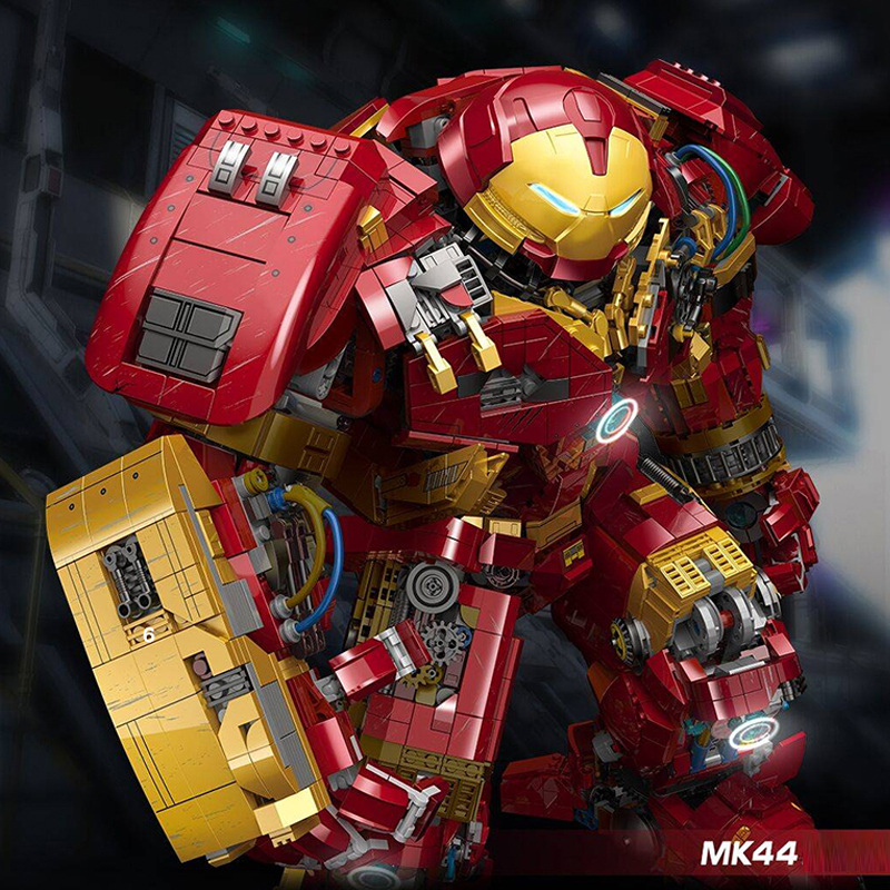 {With Light} 991 Super heroes Marvel MK44 Hulkbusers Building Blocks 4620±pcs Bricks from China.