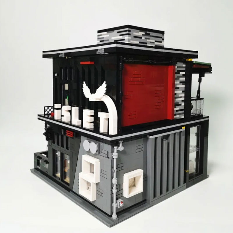 {With Light} Mould King 16042 Pub & restaurant Modular 'ISLET' Modular Buildings Blocks 3992±pcs Bricks From China