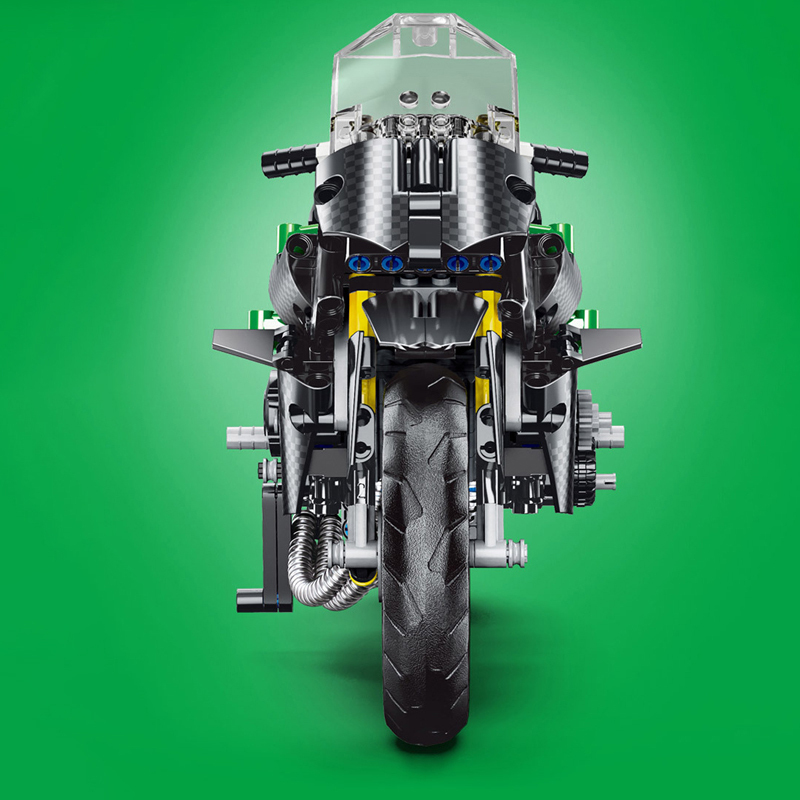 Mould King 23002 Technic KAWASAKI H2R Motorcycle Buidling Blocks 563±pcs Bricks from China.