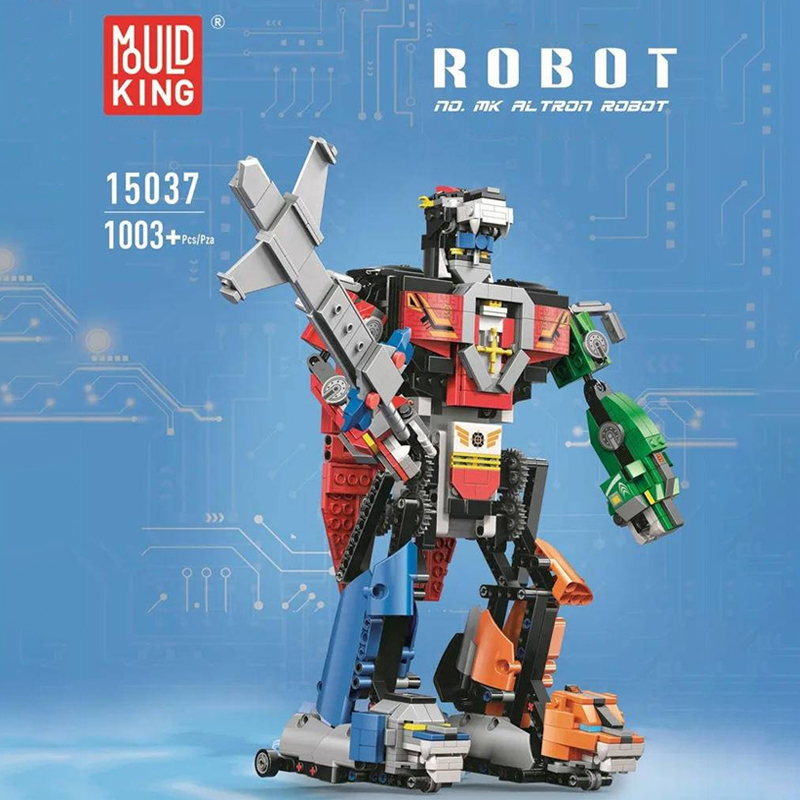 {With Motor} Mould king 15037 Movie & Game MK Voltron Robot Building Blocks 1003±pcs Bricks from China.