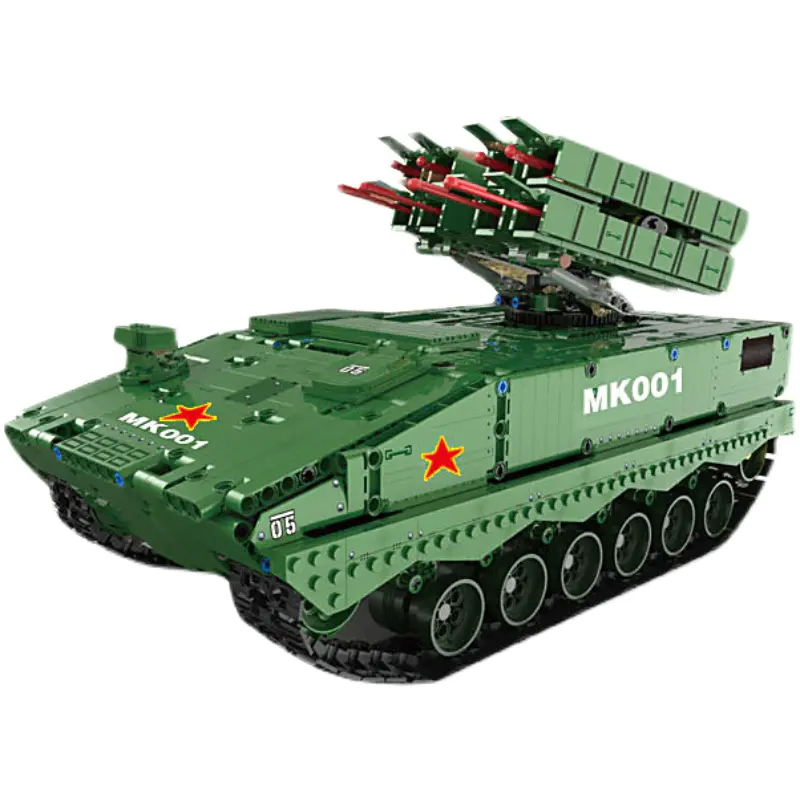 {With Motor}Mould king 20001 Military HJ-10 Anti-tank Missile Building Blocks 1600±pcs Bricks from China.