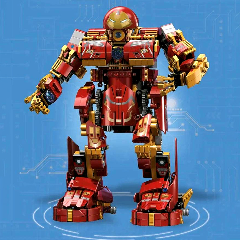 {With Motor}Mould king 15039 Super heroes MK Buster Robot Building Blocks 1000±pcs Bricks from China.