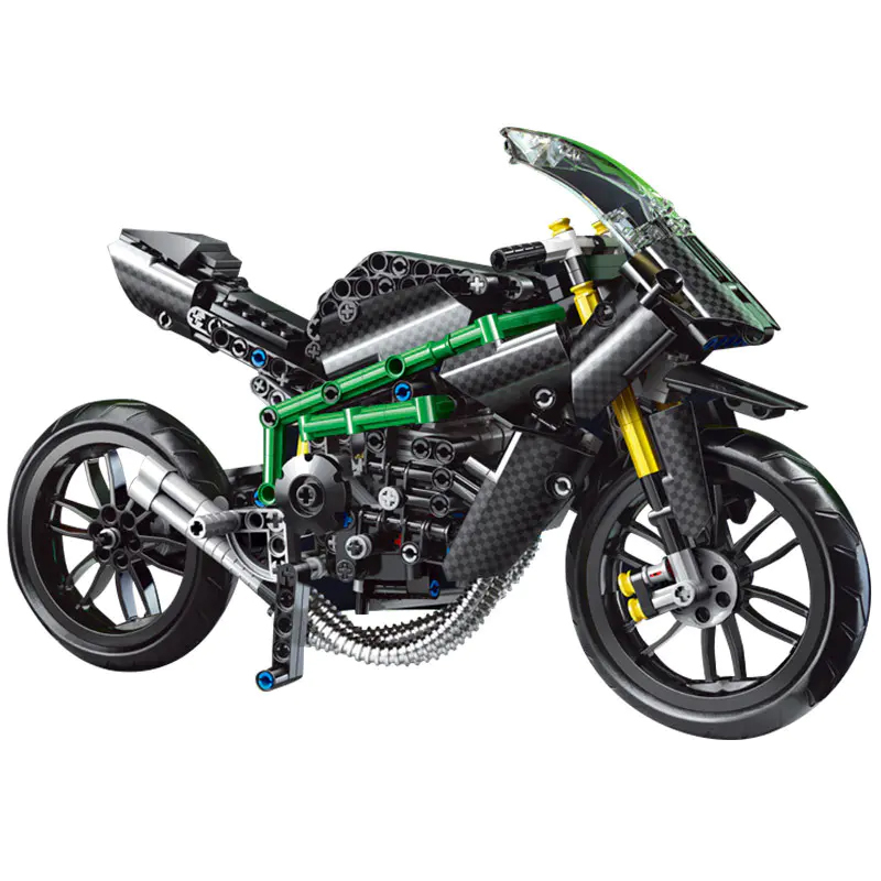 Mould King 23002 Technic KAWASAKI H2R Motorcycle Buidling Blocks 563±pcs Bricks from China.