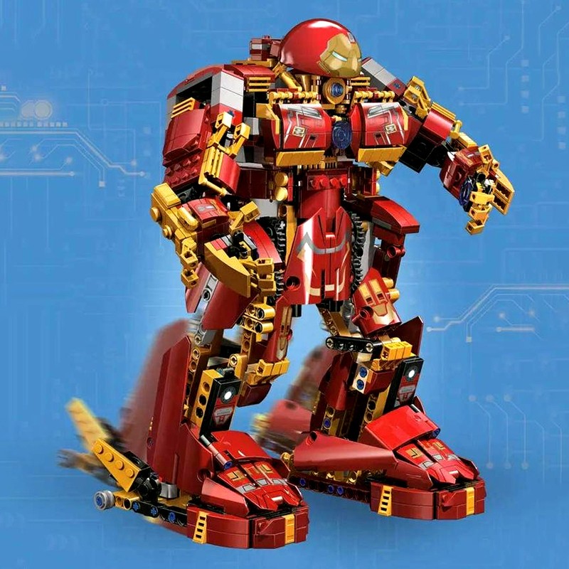 {With Motor}Mould king 15039 Super heroes MK Buster Robot Building Blocks 1000±pcs Bricks from China.