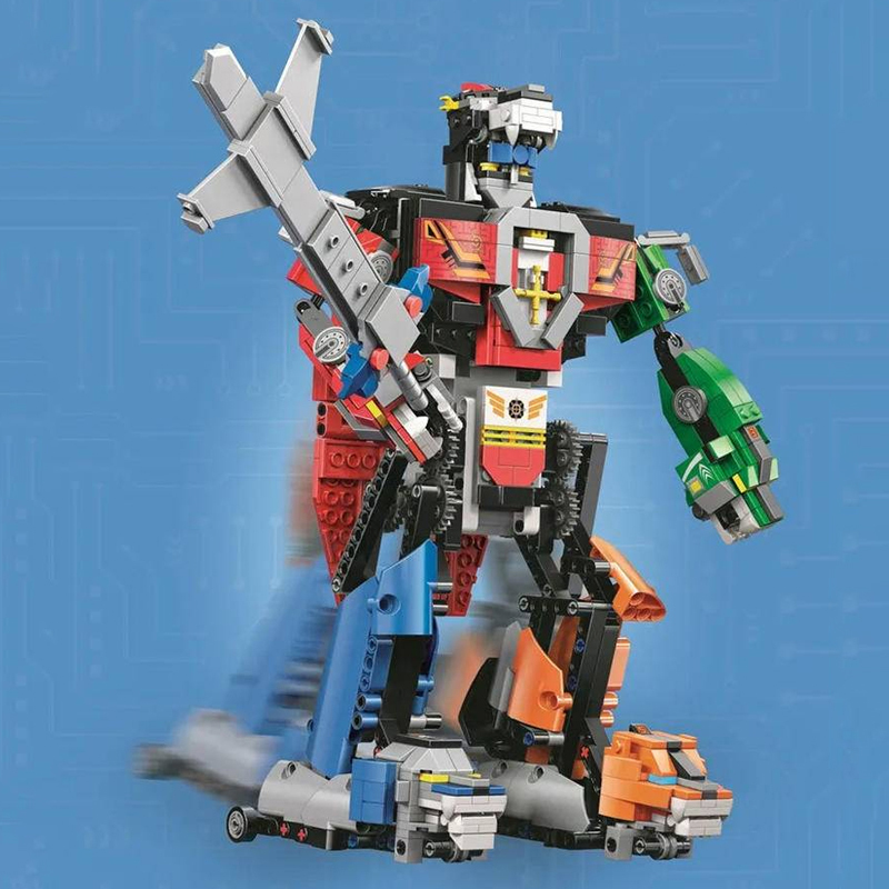 {With Motor} Mould king 15037 Movie & Game MK Voltron Robot Building Blocks 1003±pcs Bricks from China.