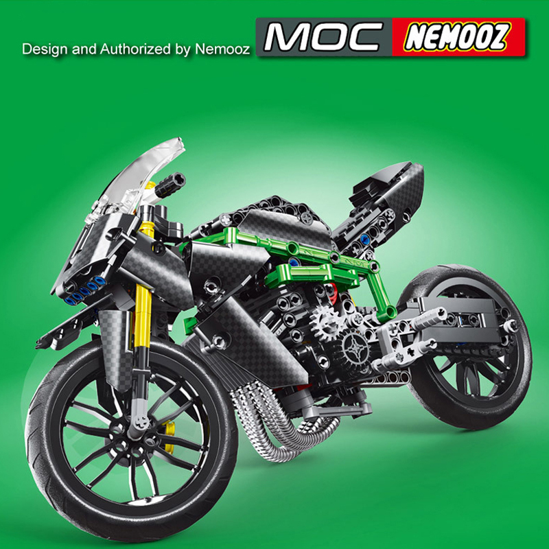 Mould King 23002 Technic KAWASAKI H2R Motorcycle Buidling Blocks 563±pcs Bricks from China.