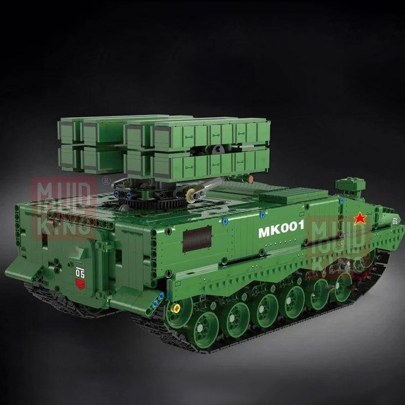 {With Motor}Mould king 20001 Military HJ-10 Anti-tank Missile Building Blocks 1600±pcs Bricks from China.