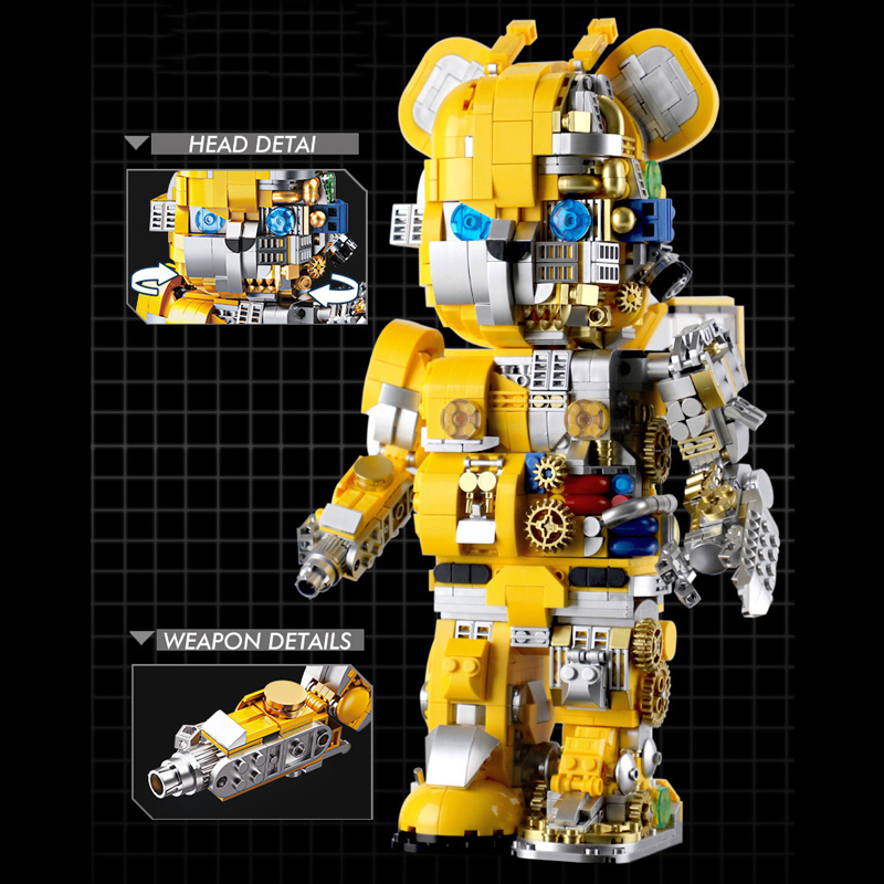 WANGAO 188005 Bear Robot Bumblebee Building Block Brick Toy from China