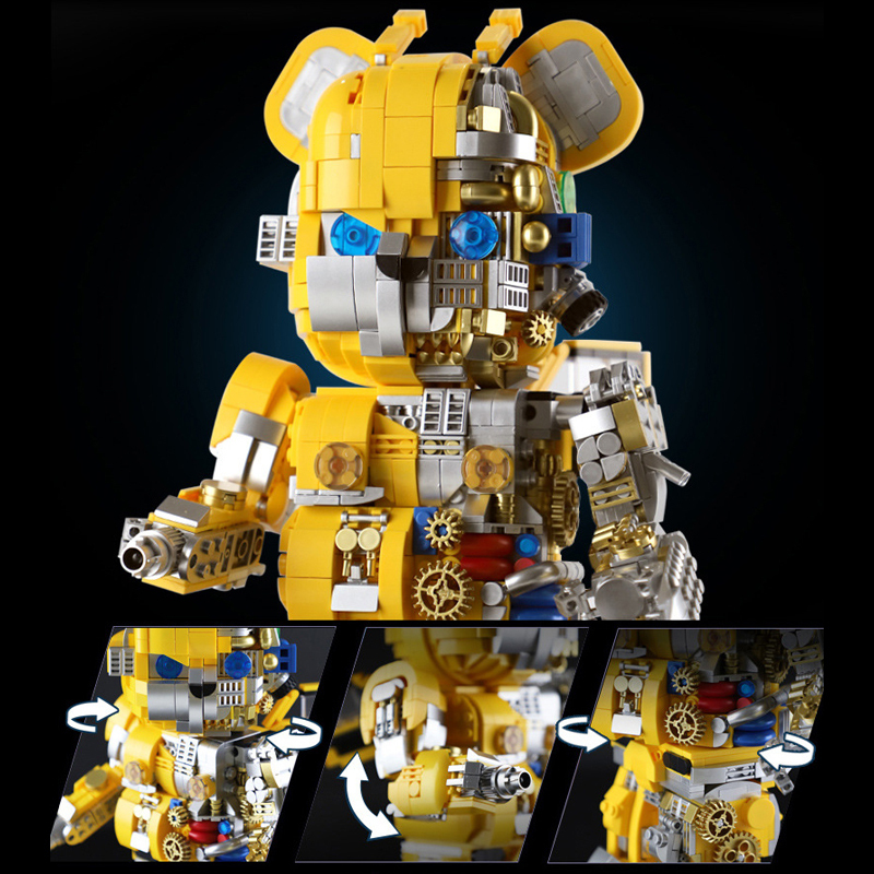 WANGAO 188005 Bear Robot Bumblebee Building Block Brick Toy from China