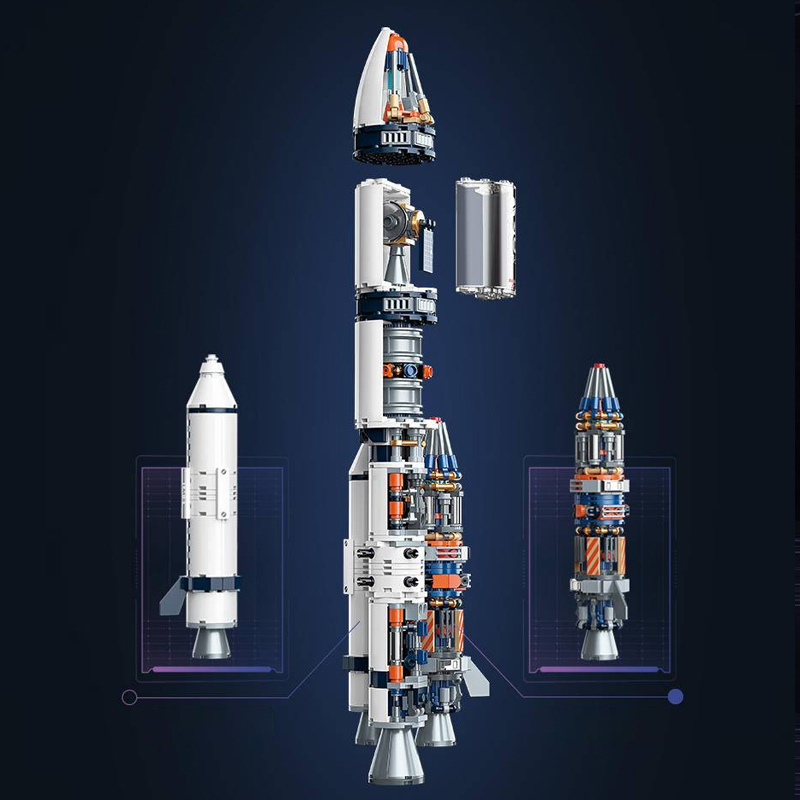 JAKI 8501 Creator Daybreak V rocket Building Blocks  ***±pcs Bricks from China.