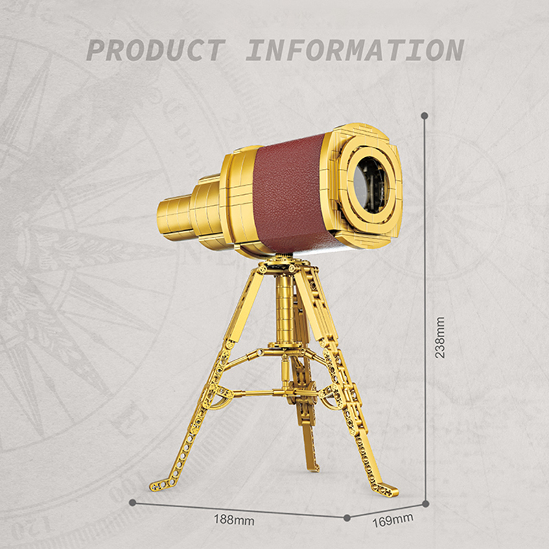 {Mini Micro Bricks} ZheGao 00381 Creator Expert Telescope Building Blocks 649±pcs Bricks from China.