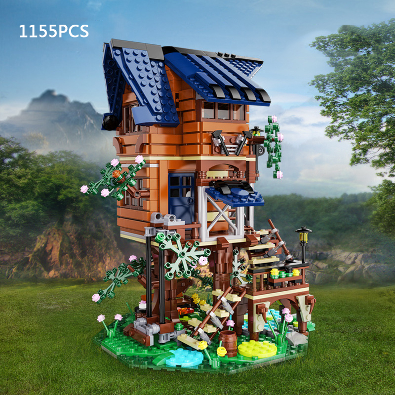 CaDa C66004 MOC Street View 4 seasons Tree House building blocks 1155pcs gift from China.