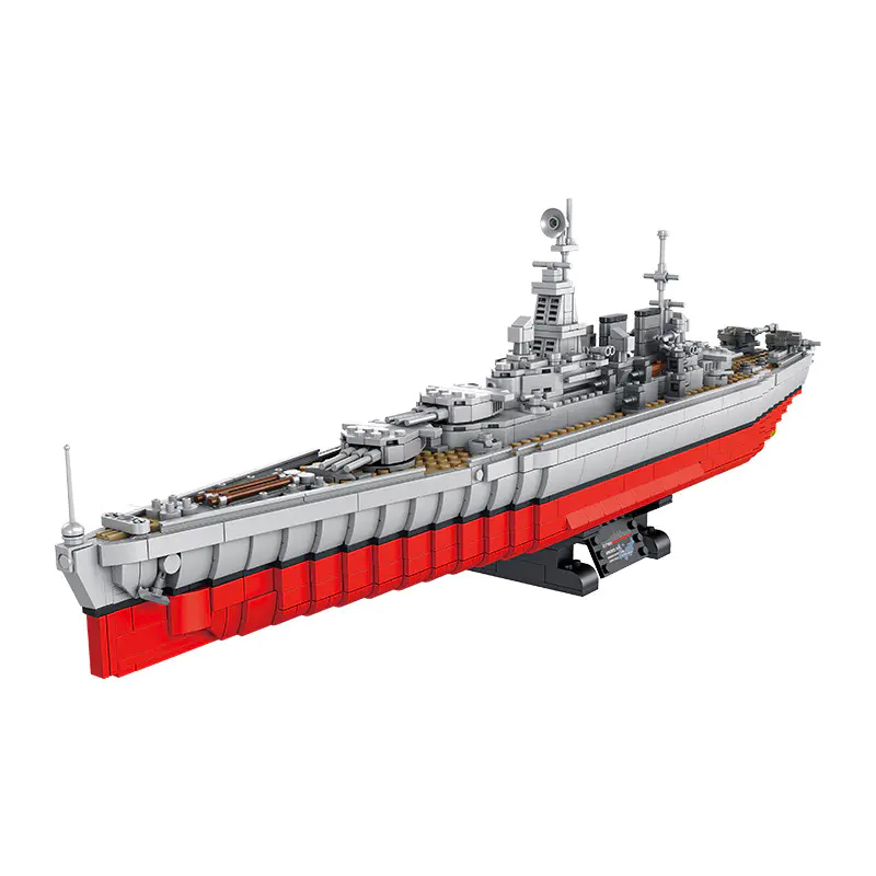 Panlos 637005 Military North Carolina Class Battleship Building Blocks 1638±pcs Bricks from China.