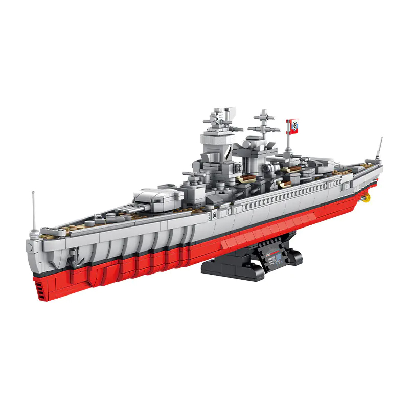 Panlos 637002 Military Deutschland Class Battleship Building Blocks 1418±pcs Bricks from China.
