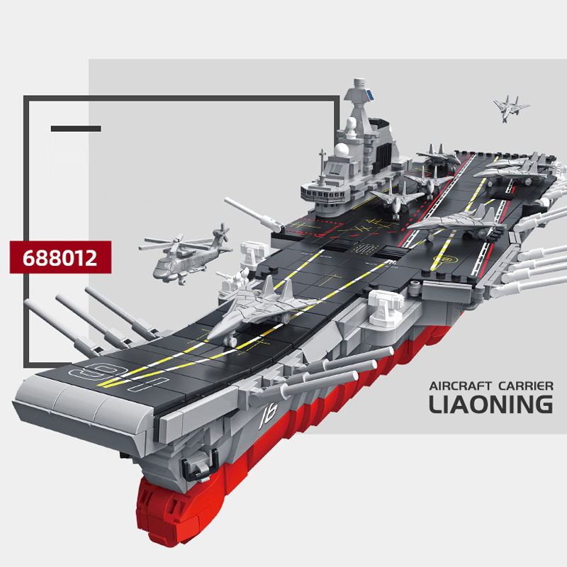 Panlos 688012 Military Medium - aircraft carrier Liaoning Building Blocks 1743±pcs Bricks from China.