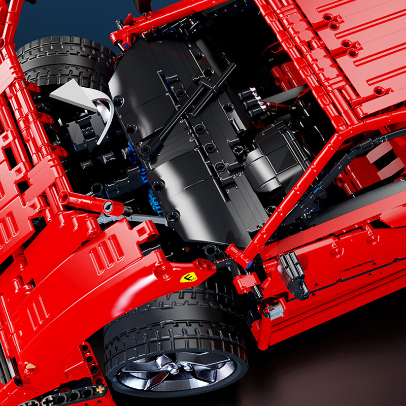 X001 Technic 1:8 Ferrari F40 Sports Car Building Blocks 3666±pcs Bricks From China .