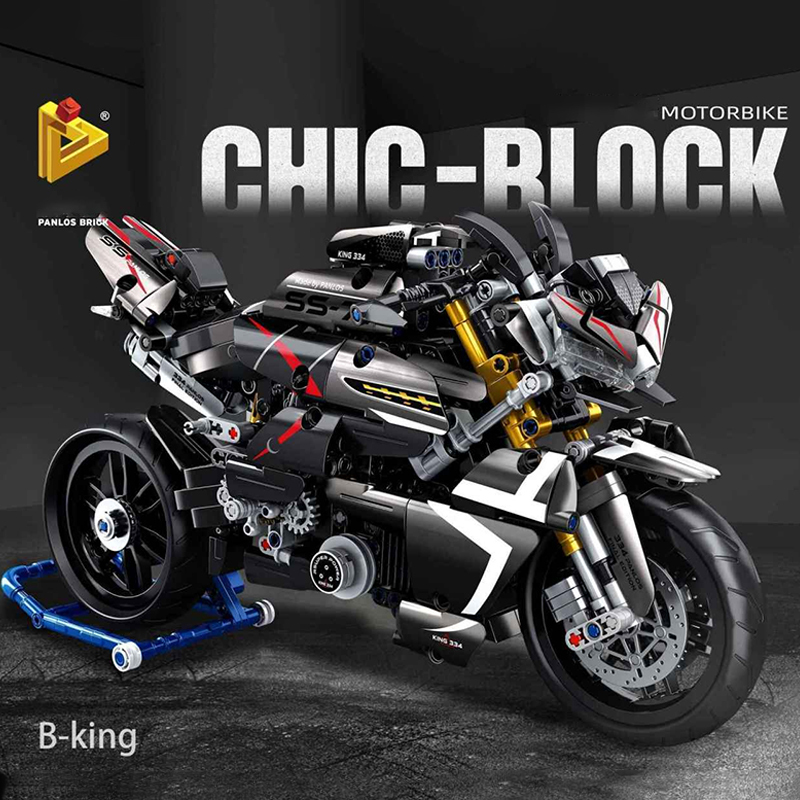 Panlos 672007 Technic 1:6 Suzuki B-King motorcycle Building Blocks 1056±pcs Bricks From China .