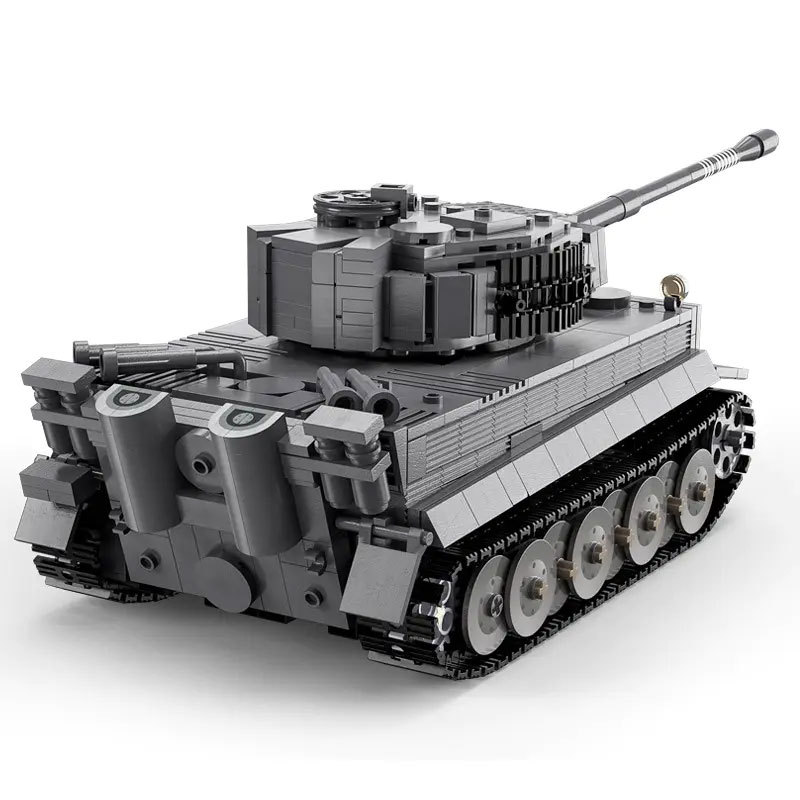 {With Motor}Cada C61071 925pcs City Remote Control Ww2 Military Army Tiger Tank Building Blocks Weapon Bricks RC Vehicle Toys Gifts Children Boys [with Motor]