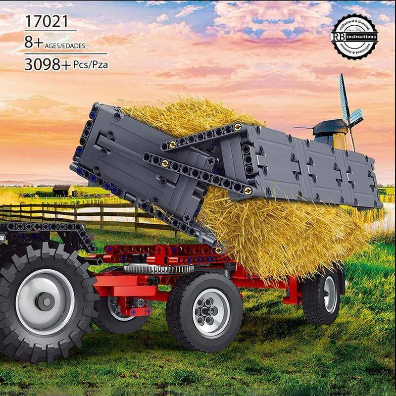 Mould King 17021 Tractor Fastrac 4000er series with RC Building Blocks 3035pcs Bricks Model Kit Ship From China
