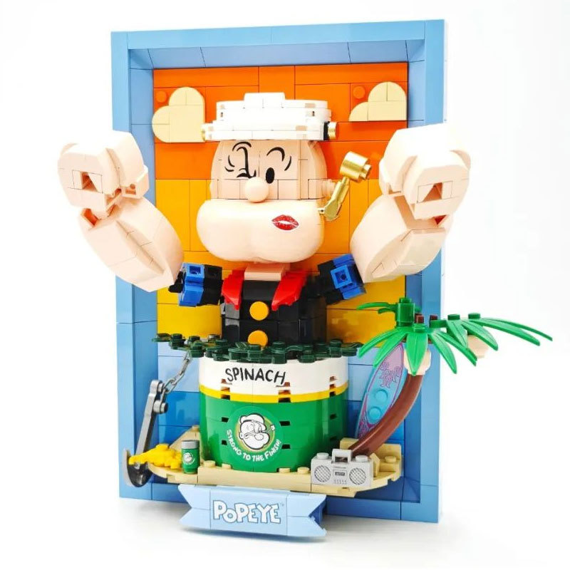 Pantasy 86403 Popeye Series Popeye 3D Picture Movie & Games Building Blocks 500pcs+ Bricks Ship From China