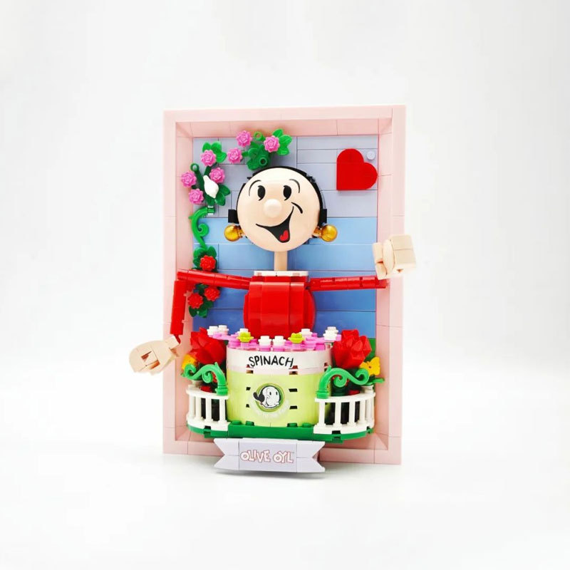 Pantasy 86404 Popeye Series Olive 3D Picture Movie & Games Building Blocks 500+ Pcs Bricks Toys Model Ship From China