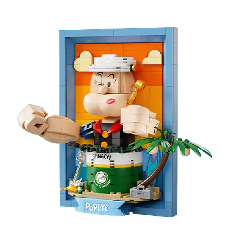 Pantasy 86403 Popeye Series Popeye 3D Picture Movie & Games Building Blocks 500pcs+ Bricks Ship From China