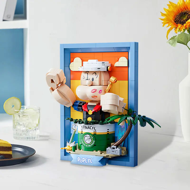 Pantasy 86403 Popeye Series Popeye 3D Picture Movie & Games Building Blocks 500pcs+ Bricks Ship From China