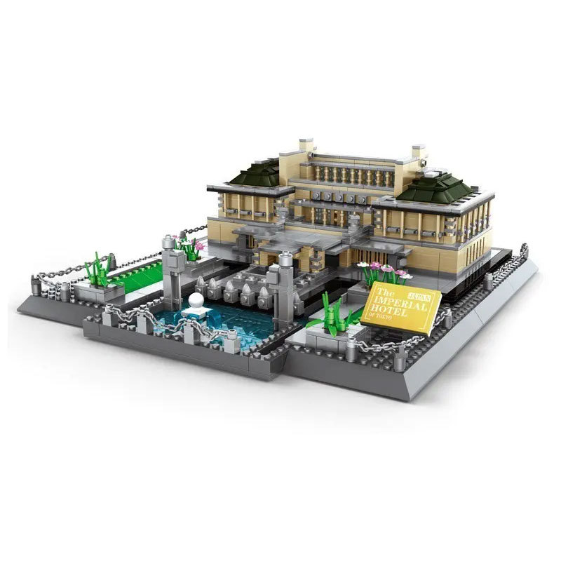 Wange 5226 Creator Expert Series The Imperial Hotel of Tokyo Building Blocks 1373pcs Bricks Toys Model Ship From China