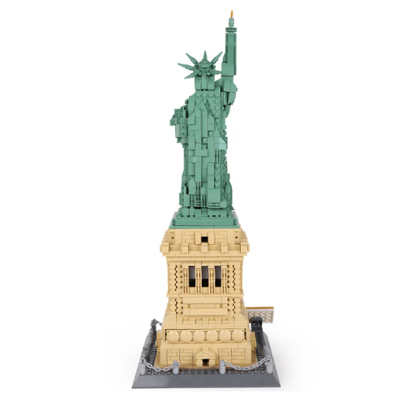 Wange 5227 Architecture Creator Expert Series Statue of Liberty Building Blocks 1577pcs Bricks Toys Model Ship From China