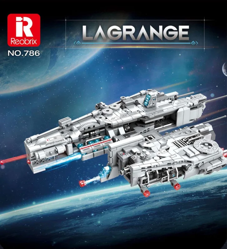 Reobrix 786 Star Wars Series Infinite Universe Lagrange Heavy Attack Aircraft Building Blocks 858pcs Bricks Toys Model Ship From China