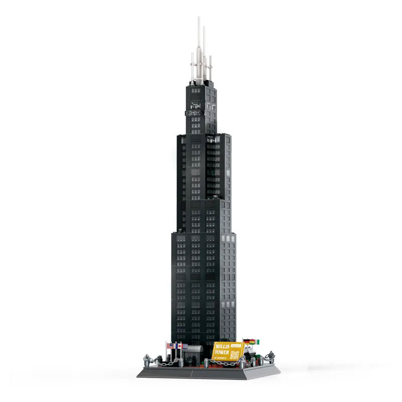 Wange 5228 Creator Expert Series Willis Tower Building Blocks 1241pcs Bricks Toys Model Ship From China