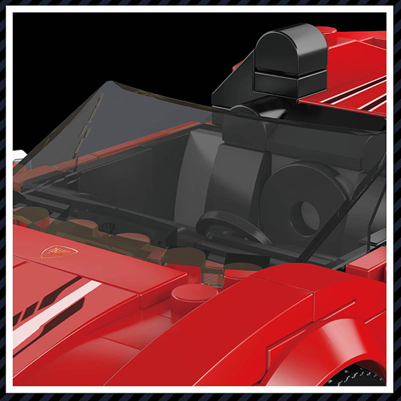 MouldKing 27041 Racers Speed Champions Ferrari F8 Buliding Blocks 332pcs Bricks Toys Model Ship Form China