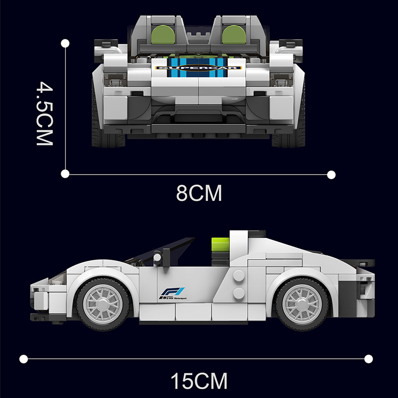 MouldKing 27044 Racers Speed Champions Porsche 918 Buliding Blocks 338pcs Bricks Toys Model Ship Form China