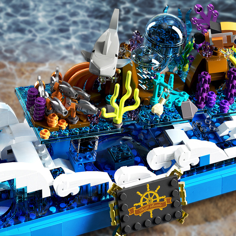 JD008 Other Drift Bottle Buliding Blocks 1168pcs BricksToys Model Ship From China