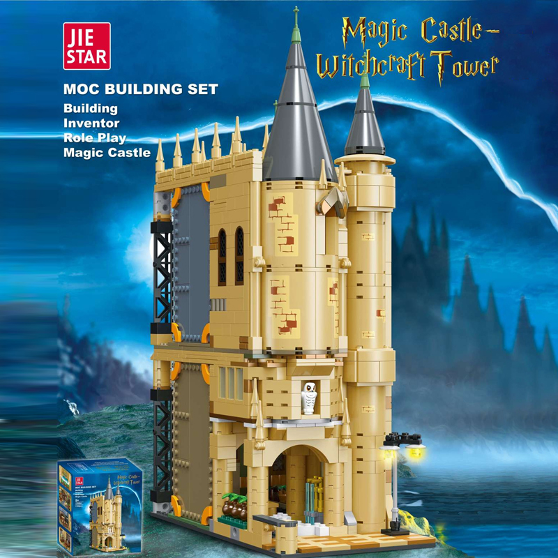 JIESTAR JJ9004 Magic Castle-Withcraft Tower Buliding Blocks 1108pcs Bricks Toys Model Ship From China