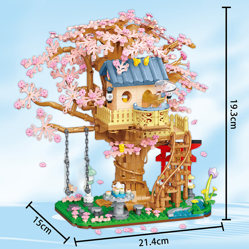 2136 Cherry Blossoms Tree House Buliding Blocks 14468pcs Bricks Toys Model Ship From China