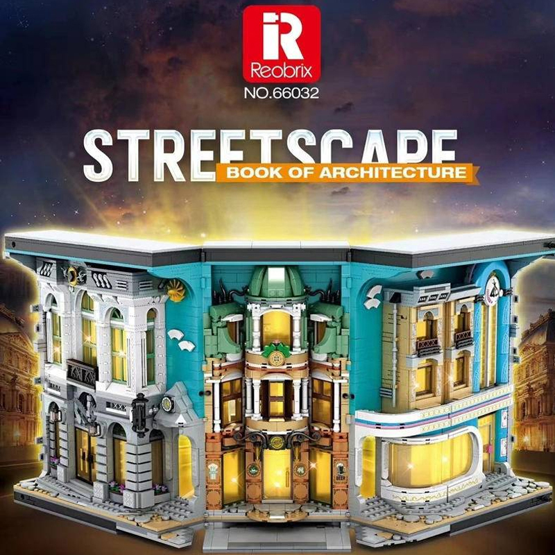 Reobrix 66032 Movie & Game Harry Potter Streetscape Book of Architecture Buliding Blocks 3108pcs Bricks Toys Model Ship From China